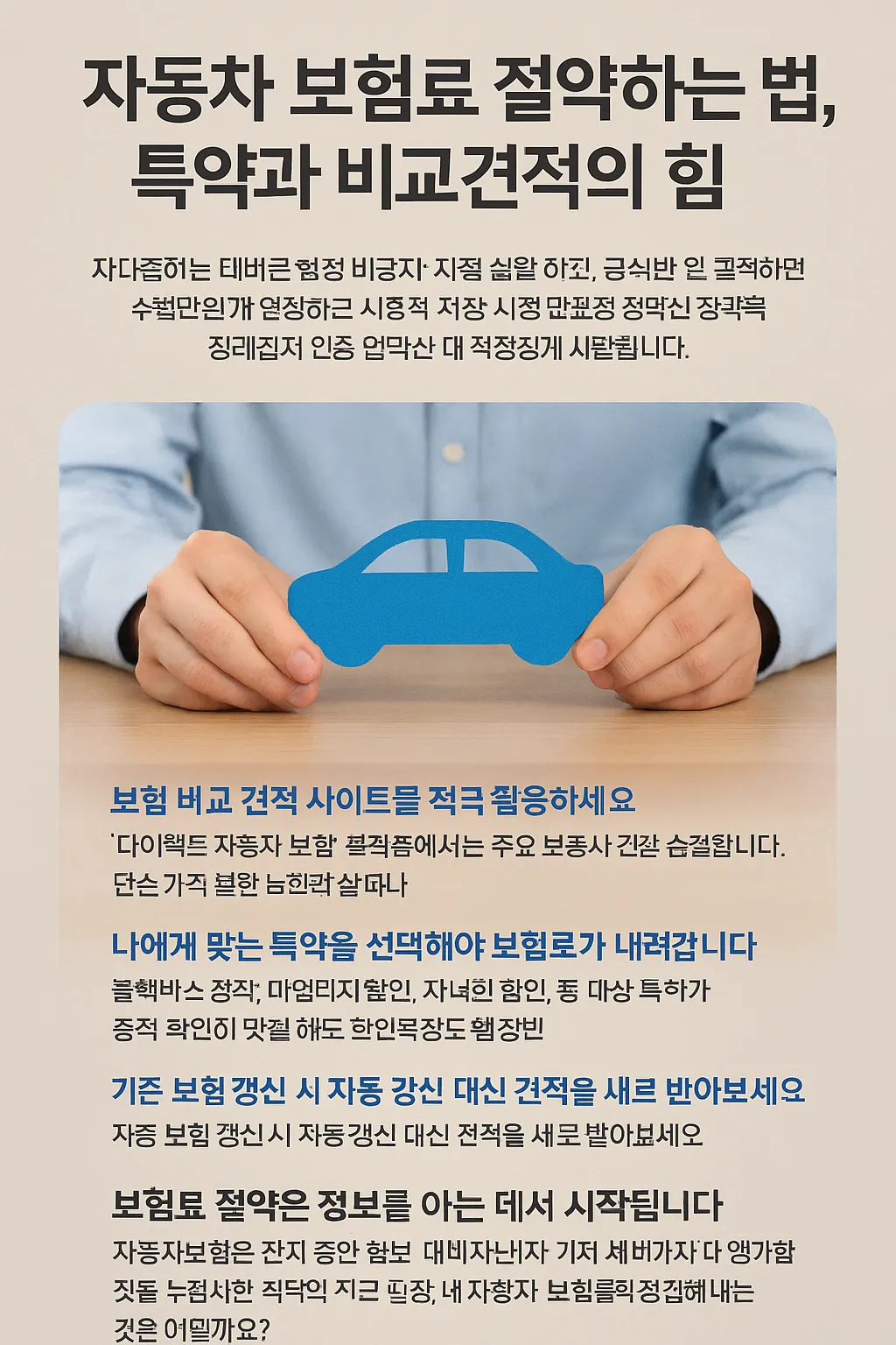 자동차 보험료 절약하는 방법 관련 사진
