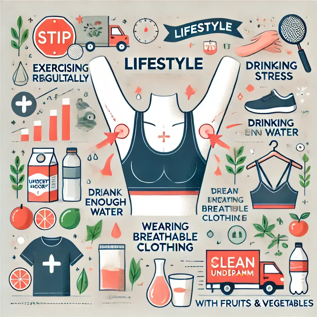 겨드랑이 냄새 예방을 위한 생활 습관