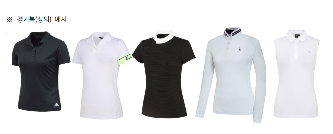 LPBA 복장규정 상의 예시