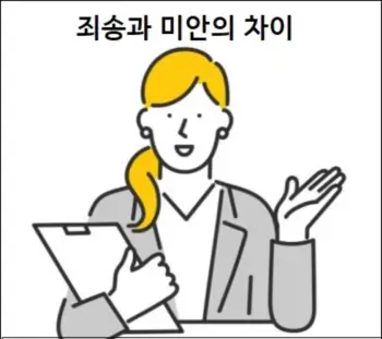 죄송과 미안의 차이