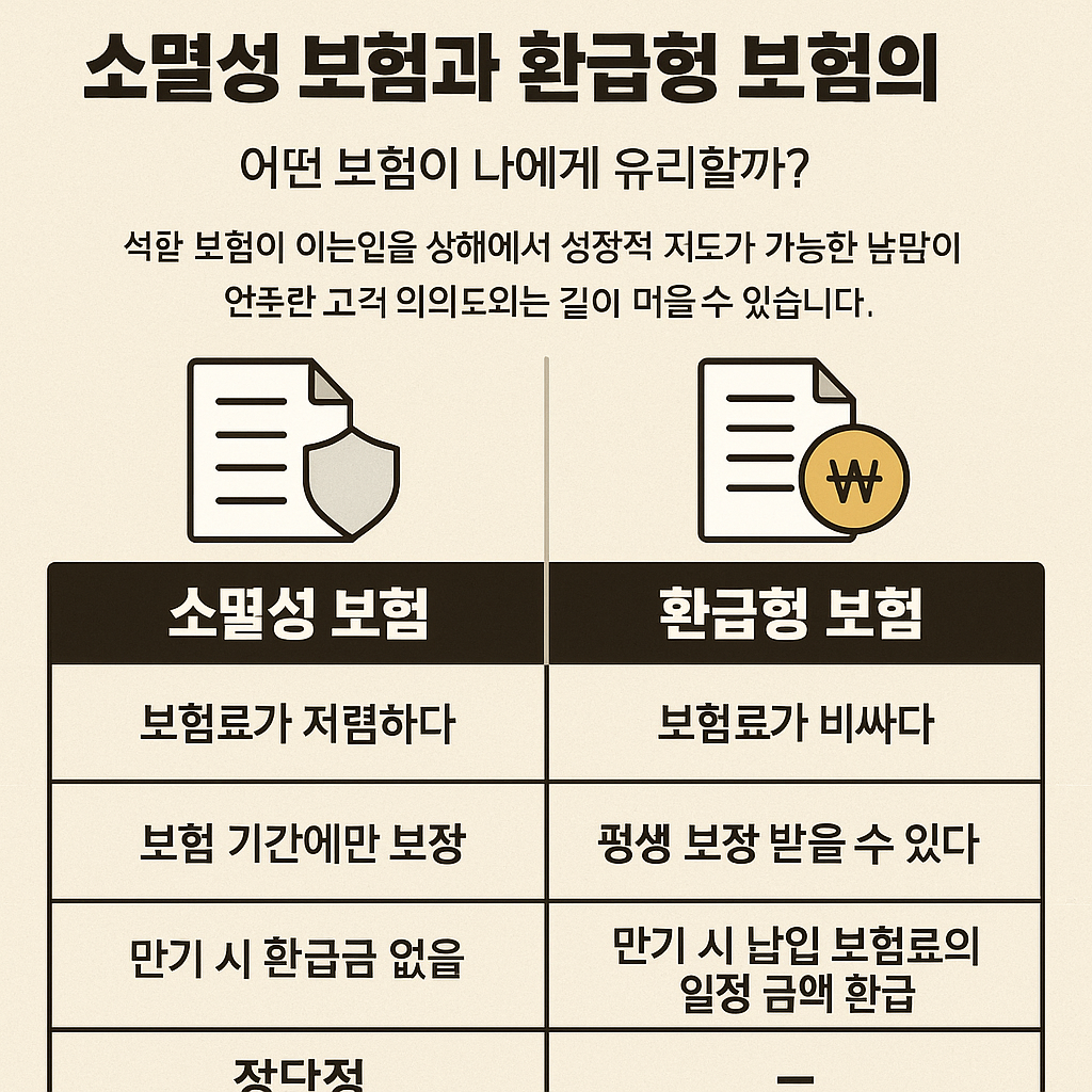 소멸성 보험과 환급형 보험