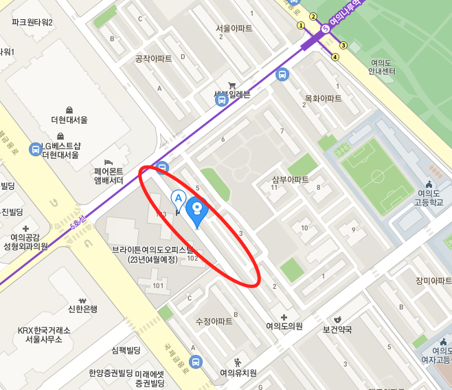 MBC방송국뒤노상공영주차장 위치