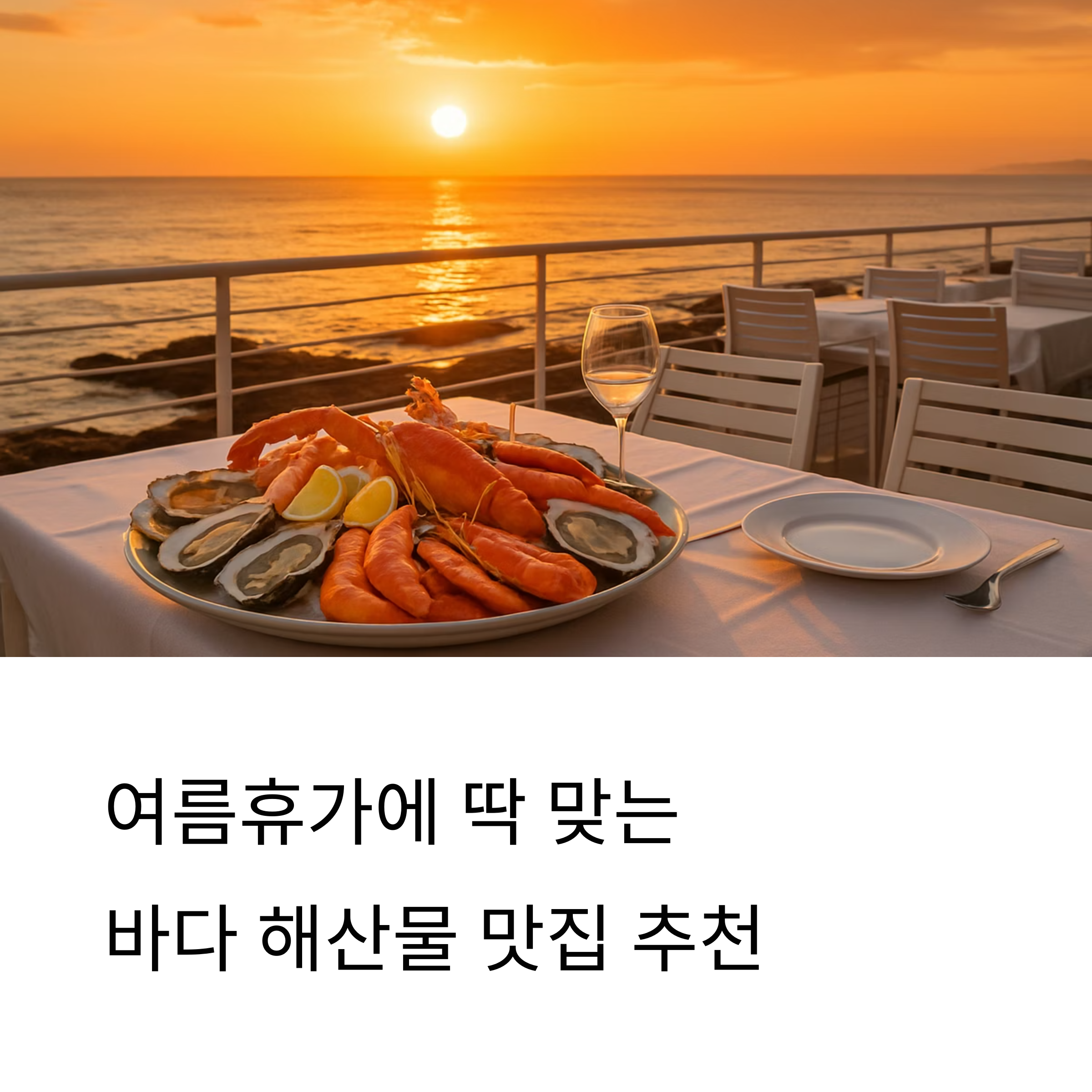 여름휴가에 딱 맞는 바다 해산물 맛집 추천