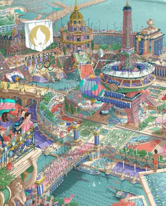 2024 파리 올림픽 포스터