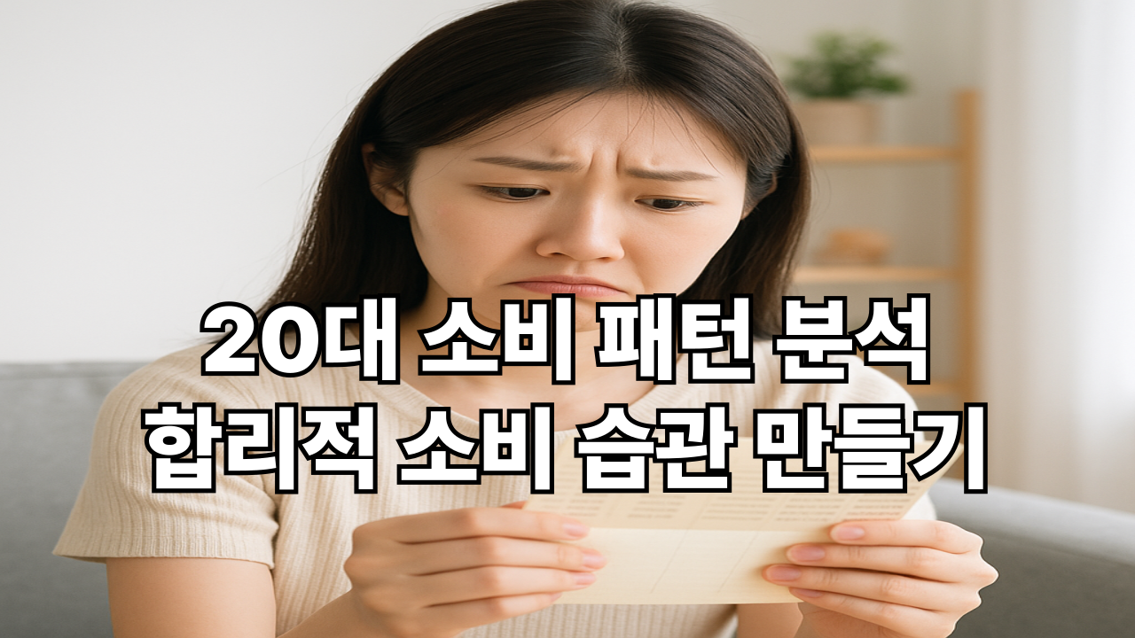 내 월급 어디 갔지? 20대 소비 패턴 분석 및 합리적 소비 습관 만들기 (짠테크 노하우)