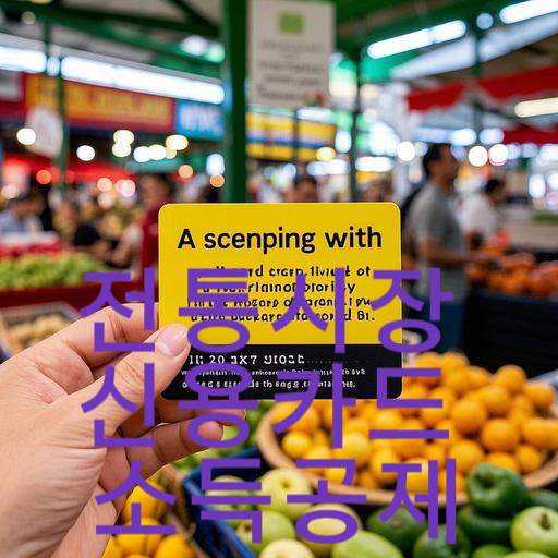 전통시장 신용카드 소득공제 완벽 가이드