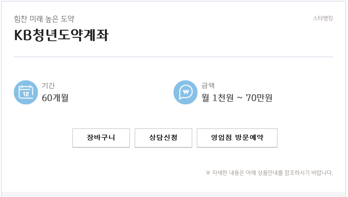 KB국민은행 KB청년도약계좌