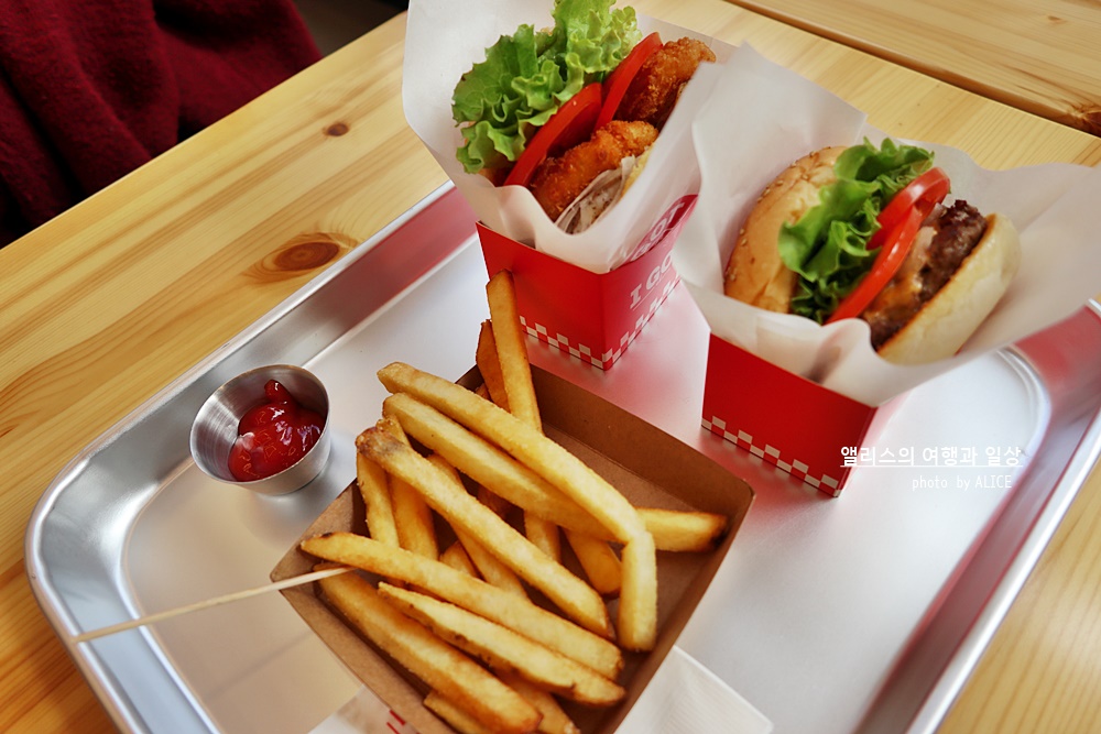 아이갓잇버거, 아이가릿버거 화명점에서 즐기는 부산 수제버거 - 아이가릿버거, 쉬림프 버거 / 메뉴와 가격