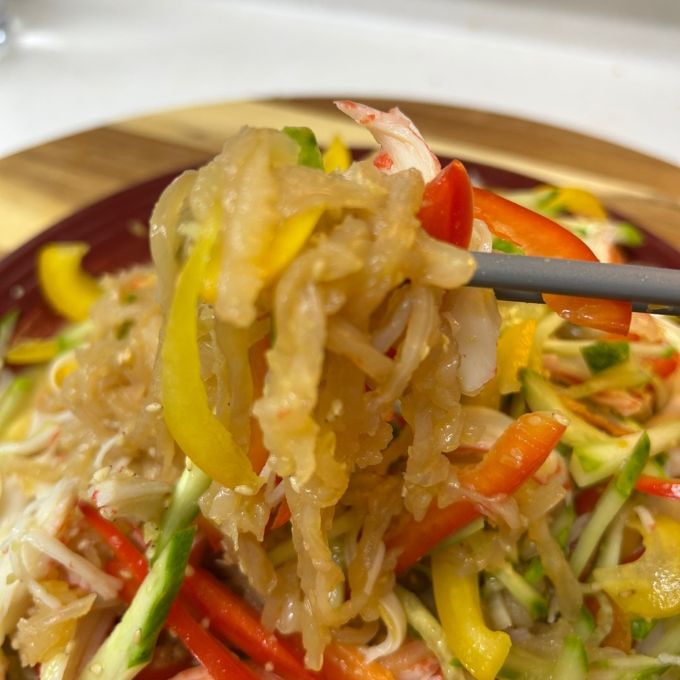 양념에 전부 버무린 모습