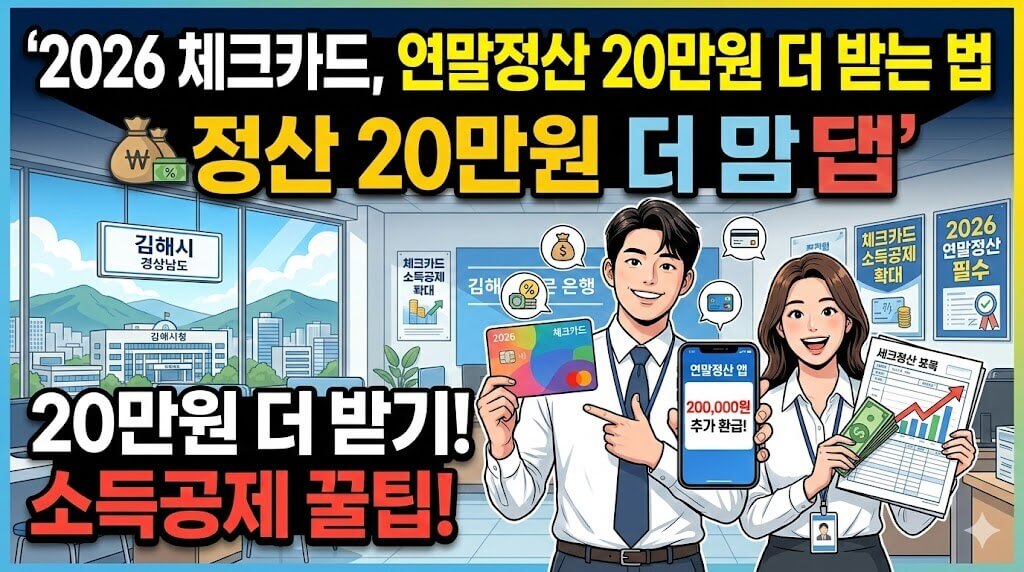 2026 체크카드로 연말정산 20만원 더 받는 법