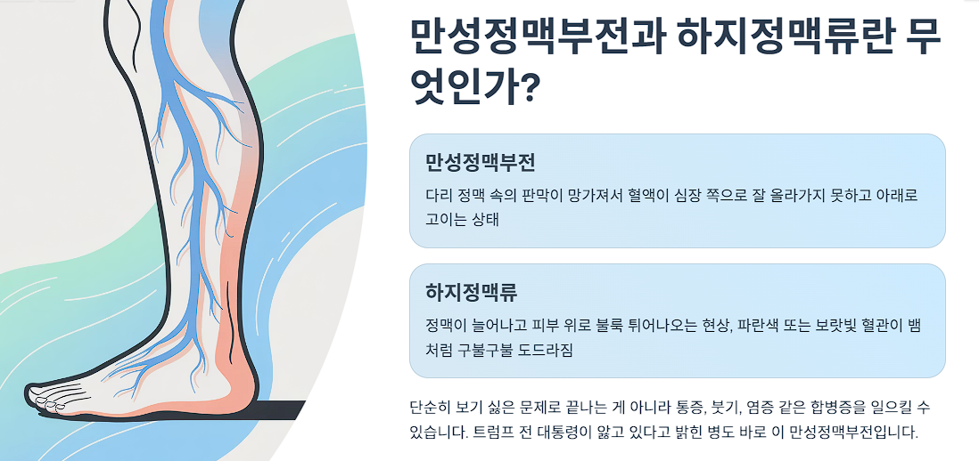 만성정맥부전과 하지정맥류란 무엇인가?
