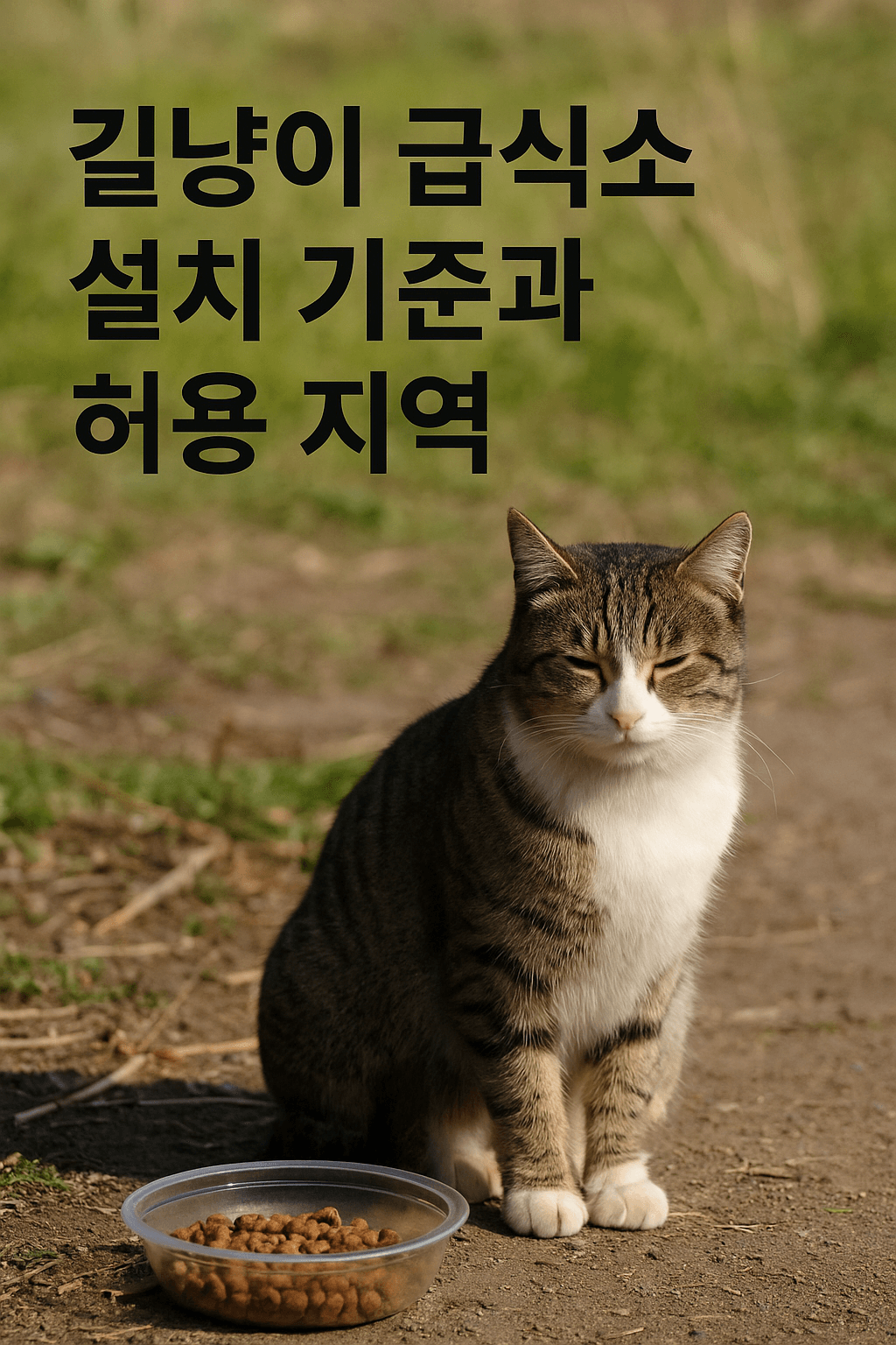 길냥이 급식소 설치 기준 총정리! 허용 지역과 주의사항은?