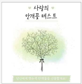 사랑의-안개꽃-테스트-결과-연두색