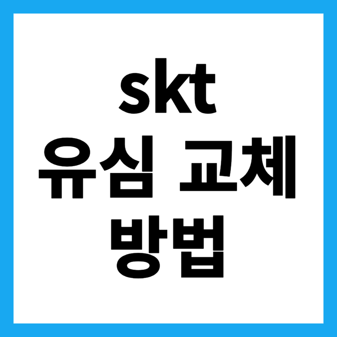skt 유심 교체 방법