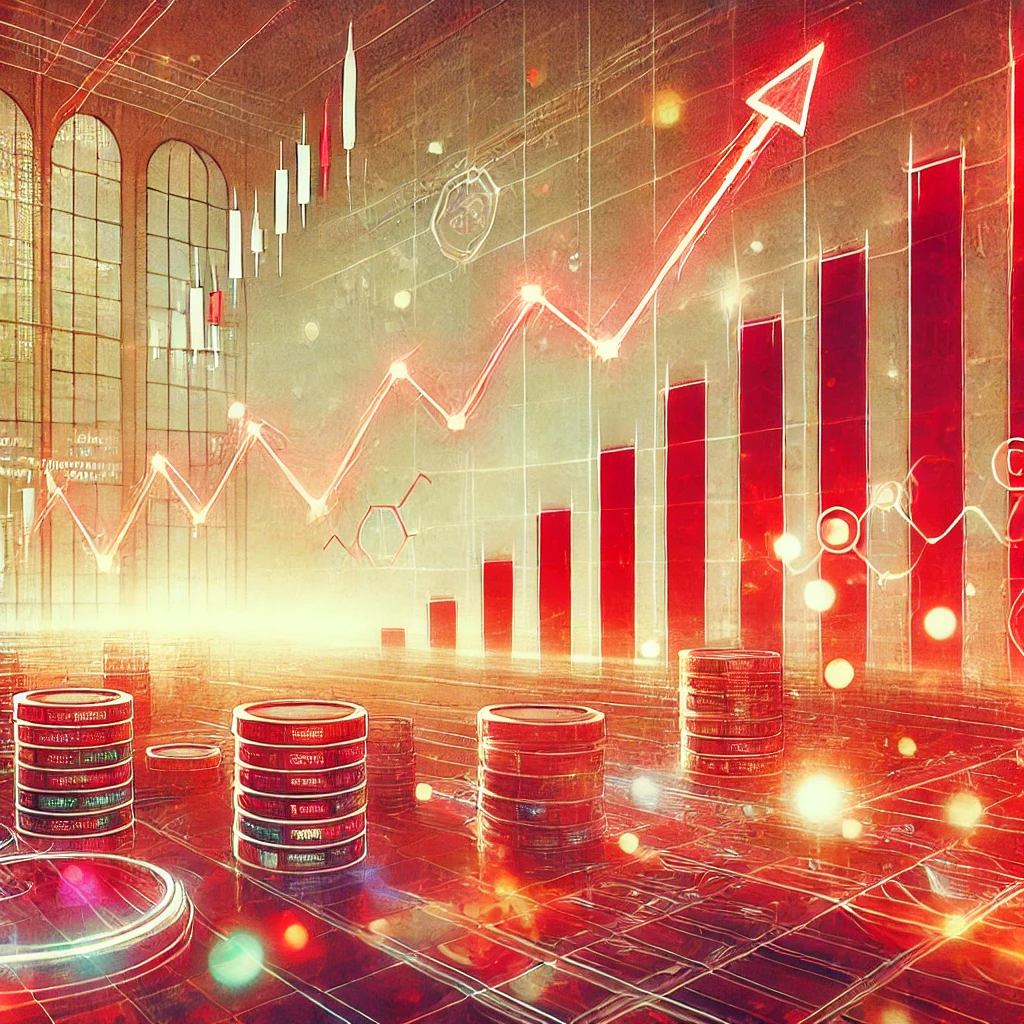 2025년 03월 05일 한국증시 상승을 표현한 이미지