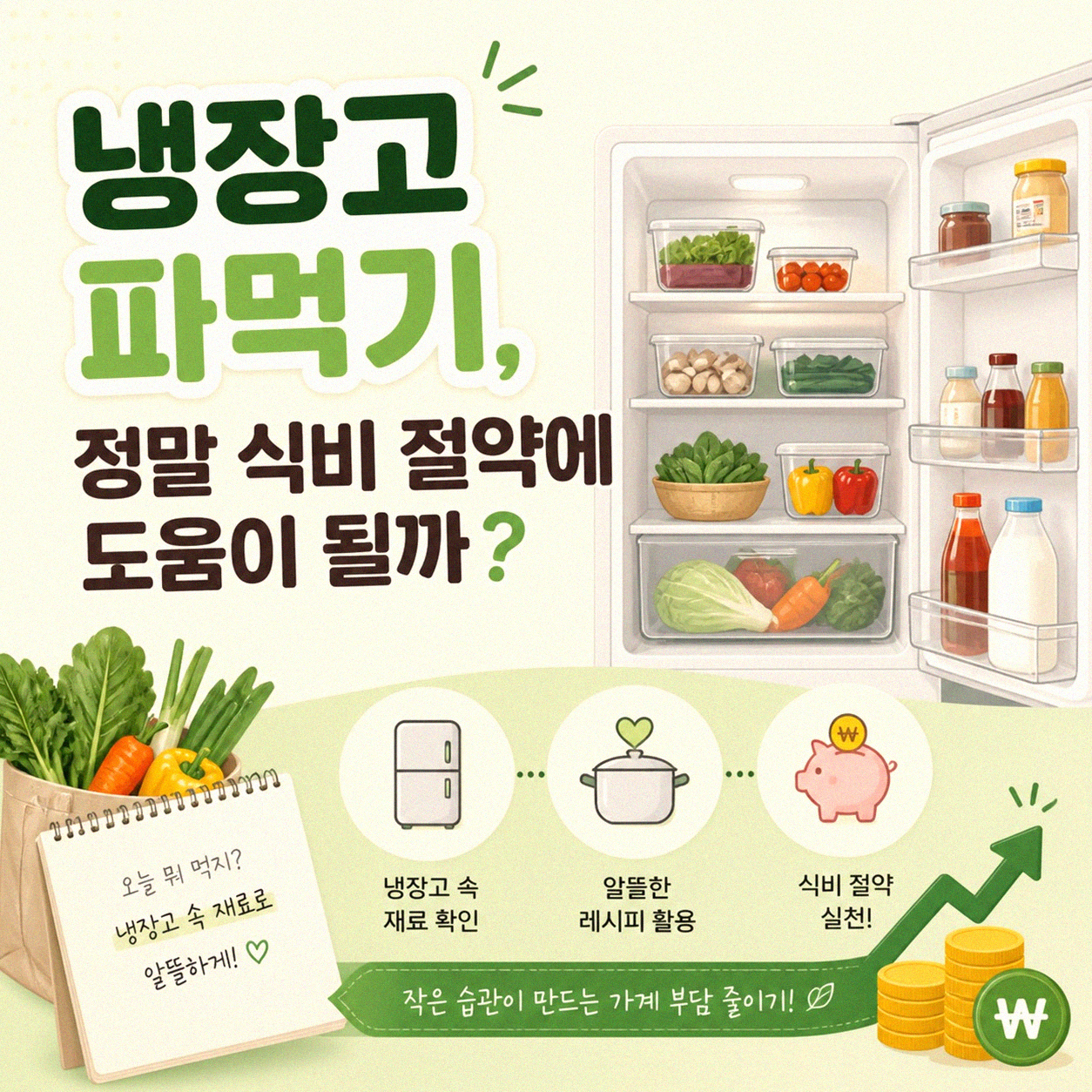 냉장고 파먹기 요리가 식비에 미치는 영향 궁금하신가요