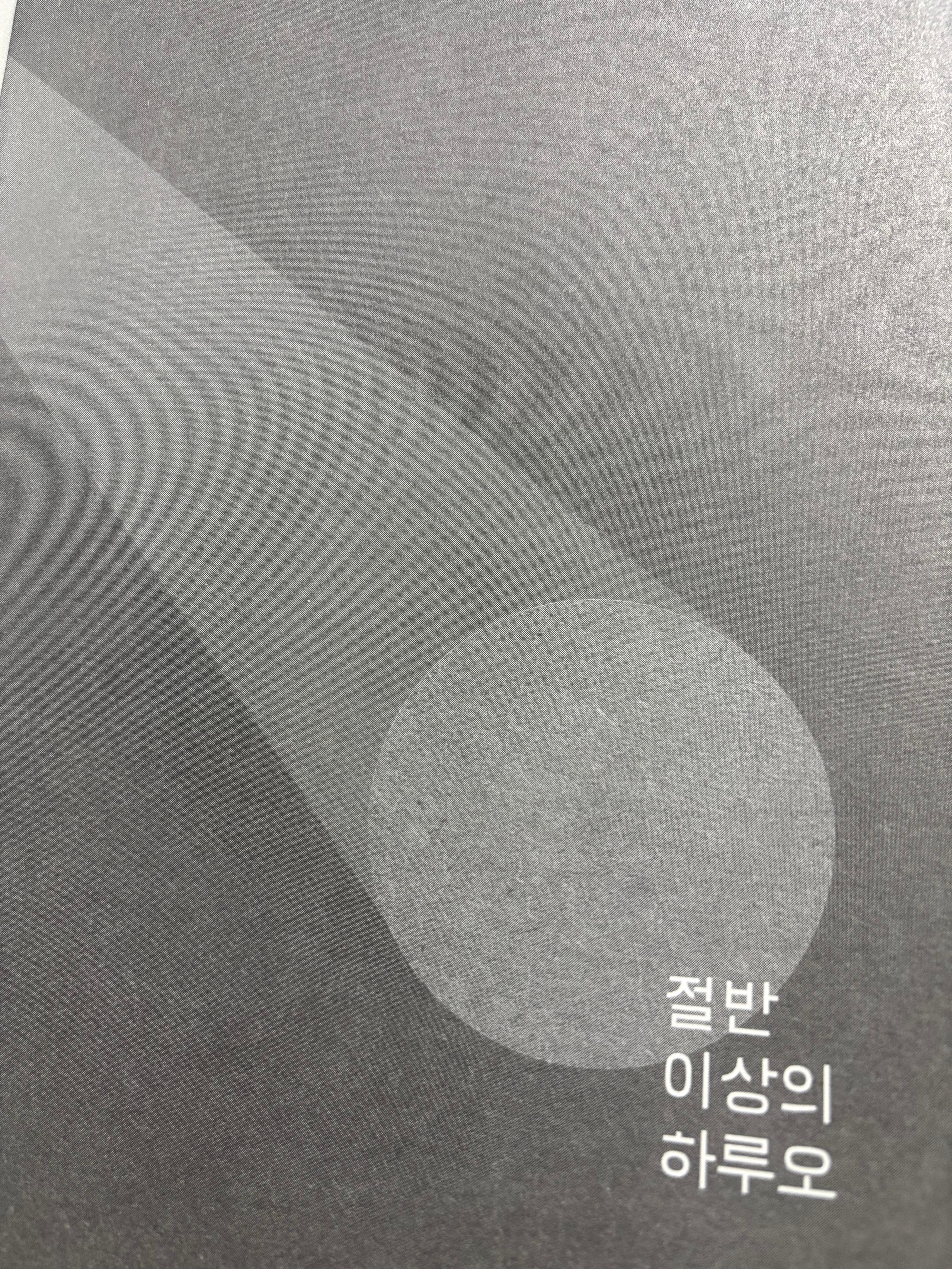 이장욱 『기린이 아닌 모든 것』 수록작 「절반 이상의 하루오」 속표지