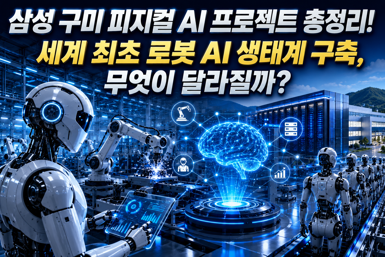 삼성 구미 피지컬 AI 프로젝트 총정리! 세계 최초 로봇 AI 생태계 구축, 무엇이 달라질까? 관련 사진