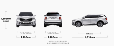 2023 쏘렌토 제원