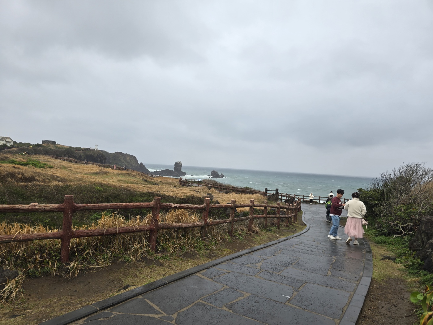 섭지코지에서 보이는 바다 풍경 이미지