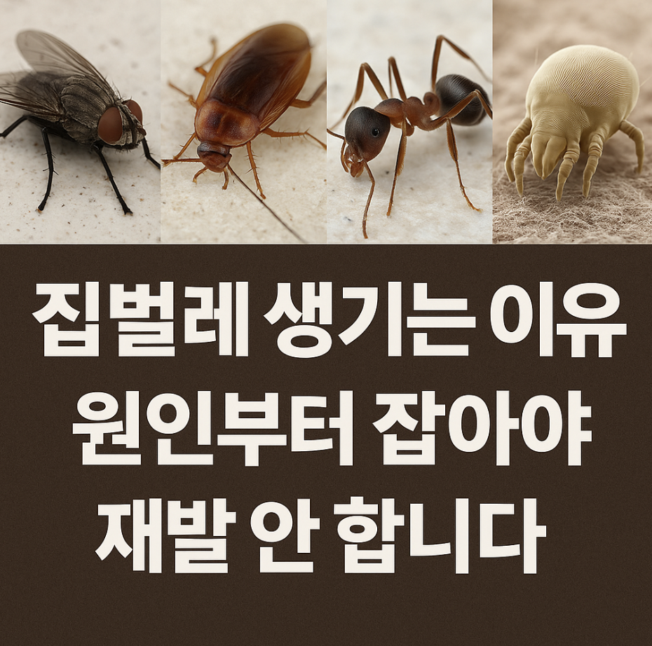 집벌레 생기는 이유, 원인부터 잡아야 재발 안 합니다