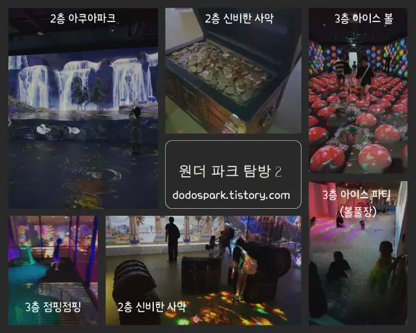 과천 원더파크의 2층과 3층 바다와 사막 그리고 북극아이스 미디어 체험장