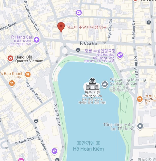 하노이야시장위치