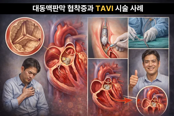대동맥판막 협착증과 타비 시술 사례 관련 이미지