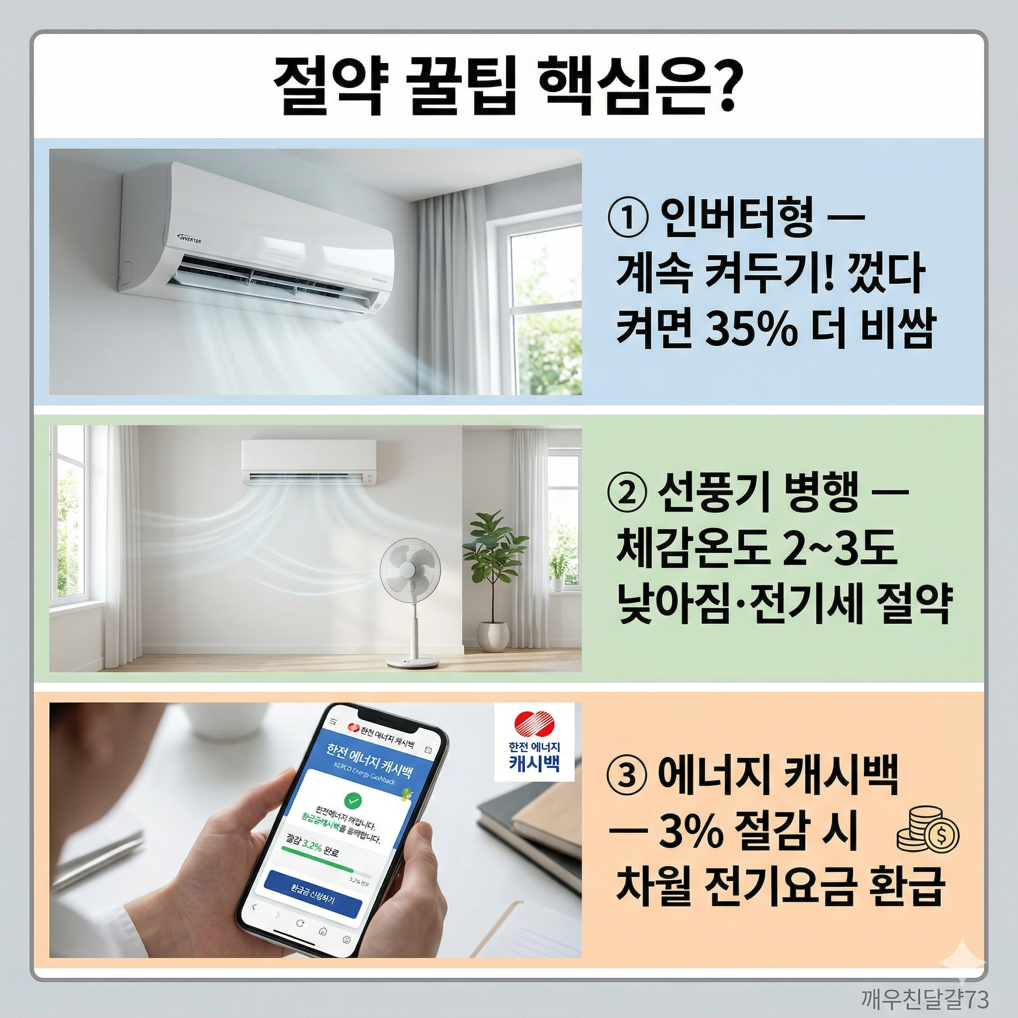 에어컨 전기세 줄이는 법 총정리 &mdash; 냉방비 폭탄 막는 9가지 꿀팁 [에어컨 시리즈 5편]