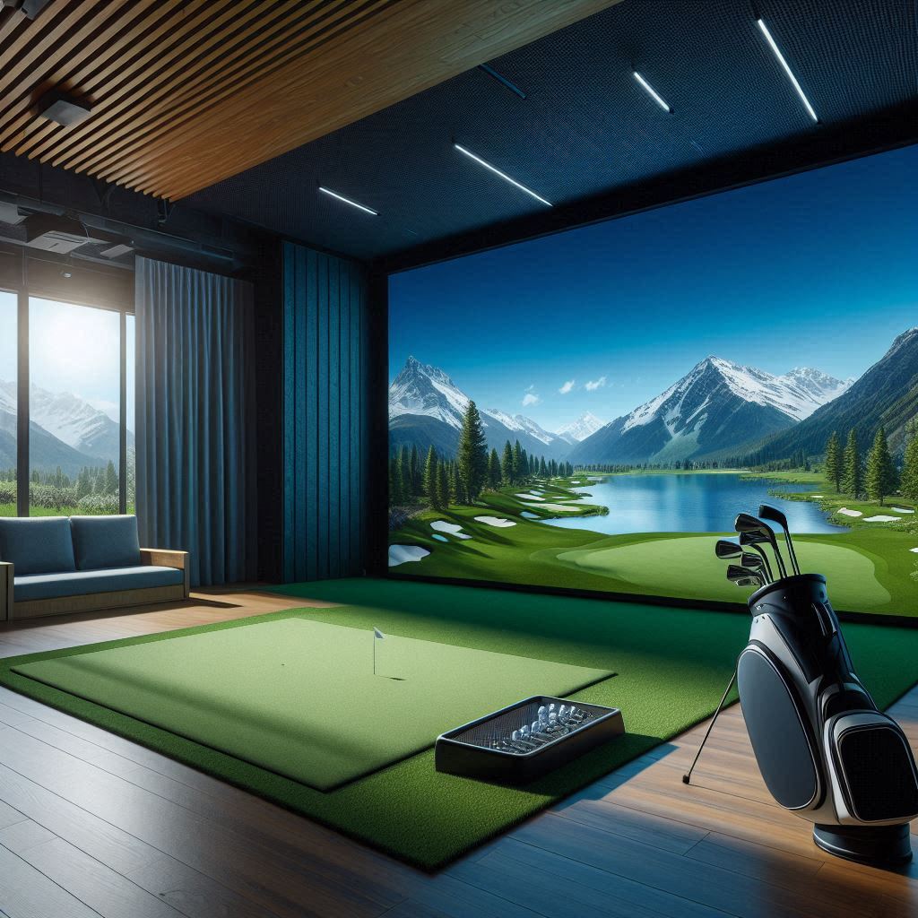 스크린골프장 배경