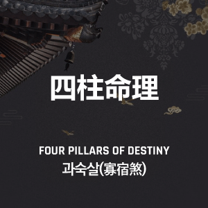 과숙살(寡宿煞) 사주 특징, 해석, 뜻, 의미, 직업