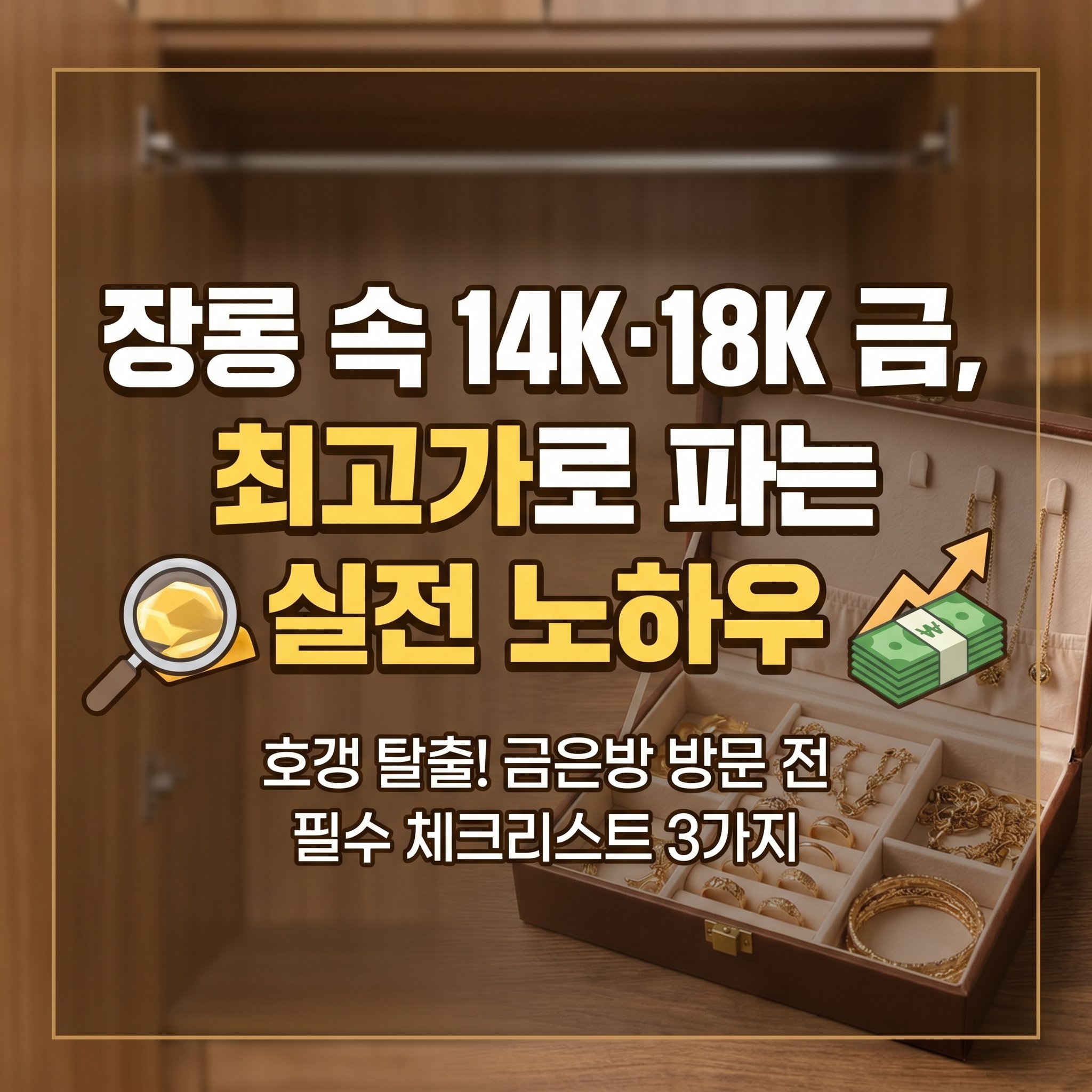 동네 금은방에서 장롱 속 끊어진 14K 18K 금붙이 최고가에 파는 법과 해리 분석료 및 한돈 무게 계산 노하우