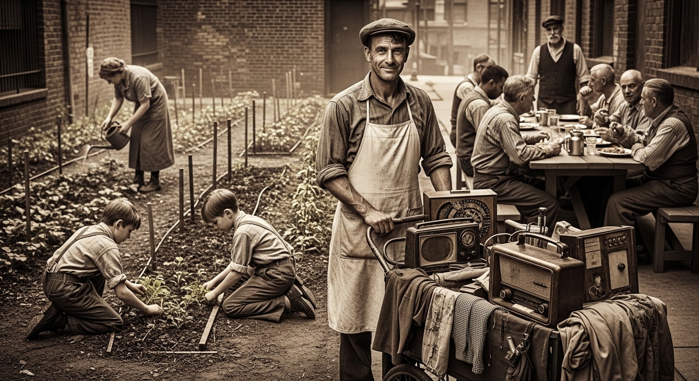 1929년 경제대공황 속에서도 삶의 지혜와 공동체 정신으로 위기를 극복해 나가는 사람들의 모습.