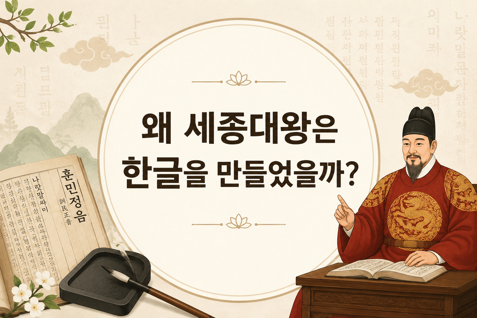 왜 세종대왕은 한글을 만들었을까?