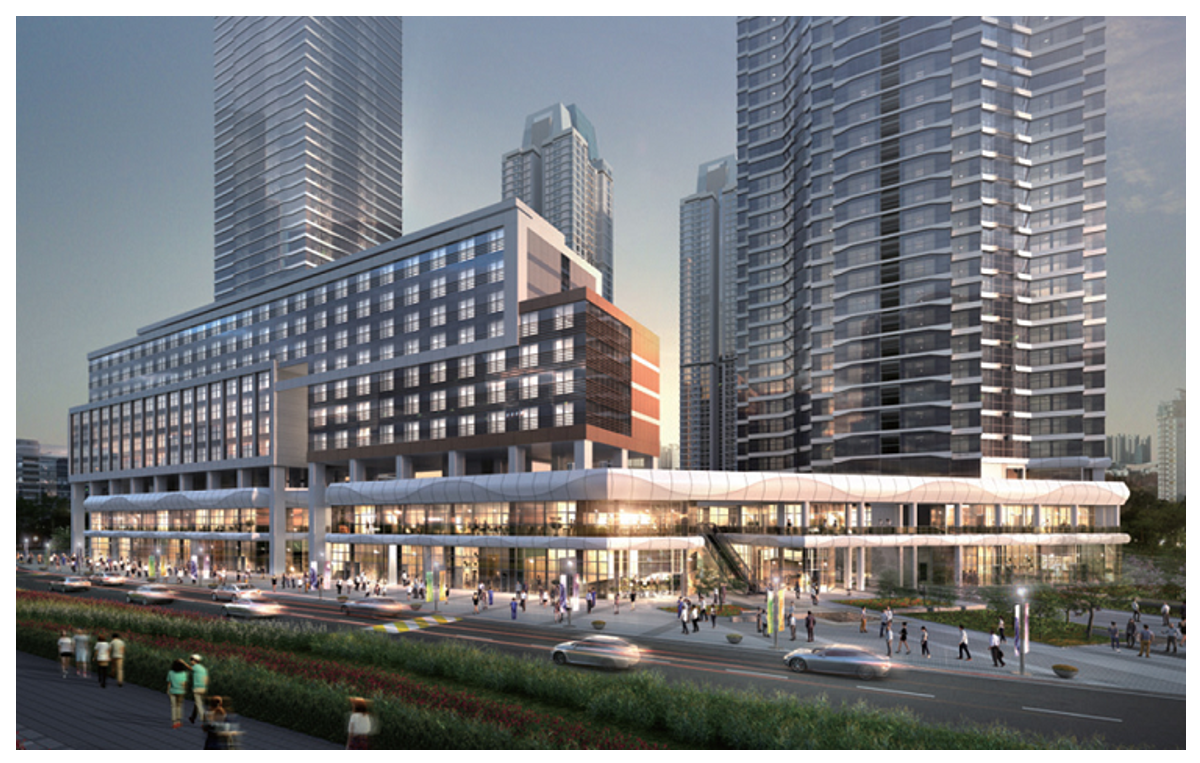 송도 아메리칸타운 더샵 판매시설 조감도