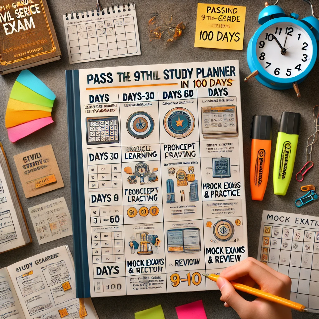 9급 공무원 시험 100일 전략: 단기 합격을 위한 필승 로드맵