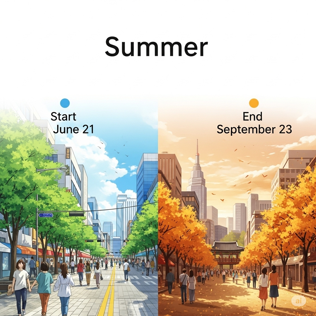 ☀️ 한국의 여름은 언제부터 언제까지일까? 계절의 경계 정확히 알기!