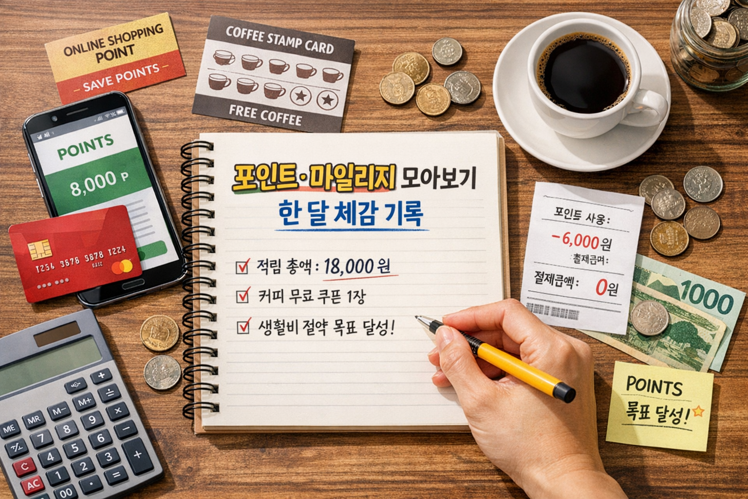 포인트과 마일리지 모아보기