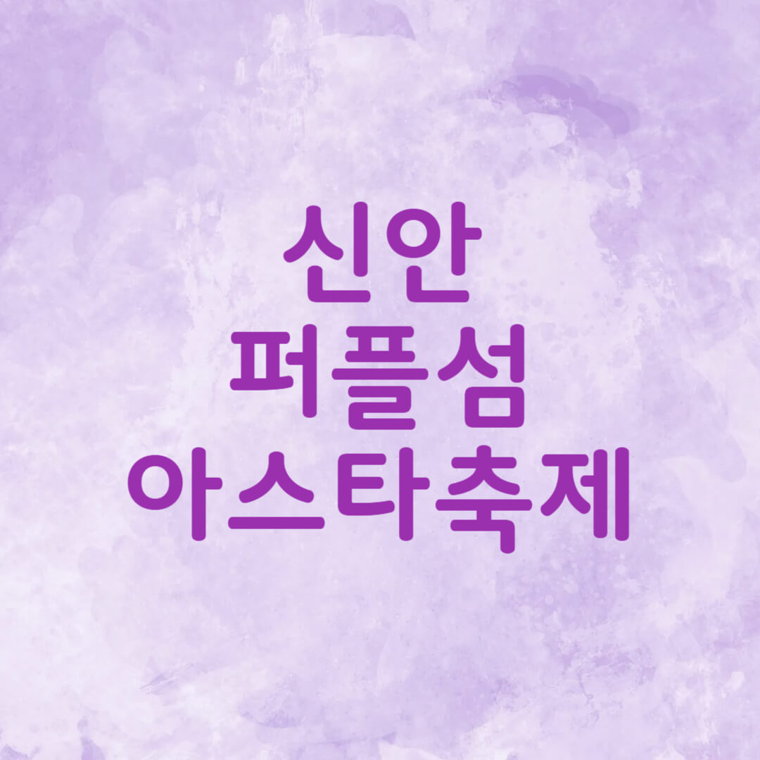 신안 퍼플섬 아스타축제