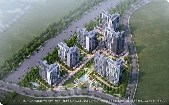 영종도 한신더유 아파트 조감도