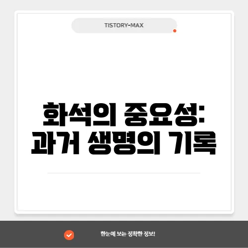 화석의 중요성: 과거 생명의 기록