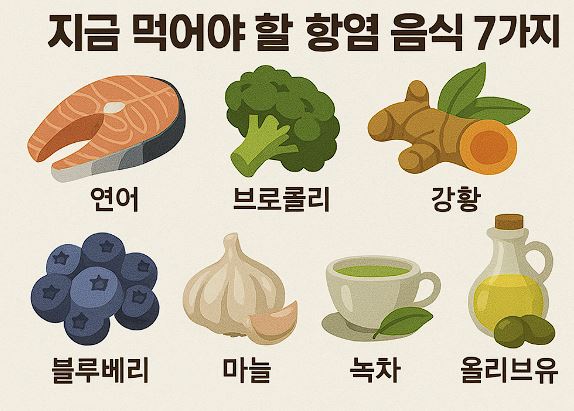 염증에 좋은 음식