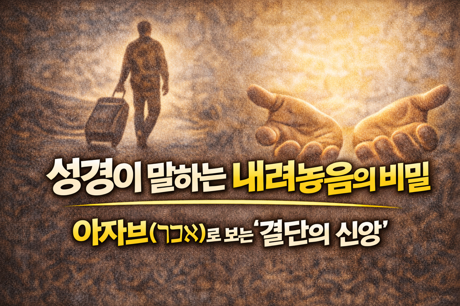 제목 썸네일 : 히브리어 "아자브"
