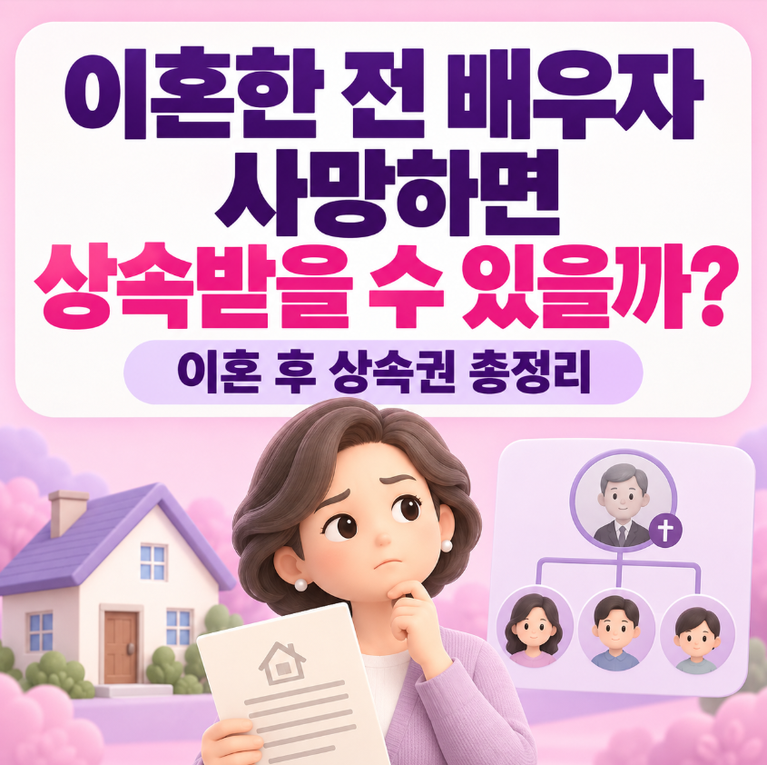 이혼한 전 배우자가 사망하면 상속받을 수 있을까?｜이혼 후 상속권&middot;자녀&middot;재산분할 총정리