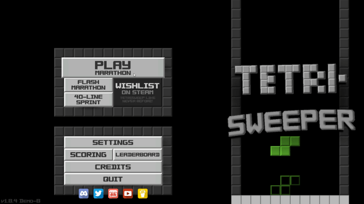 테트리스-지뢰찾기-스팀게임-메인-화면