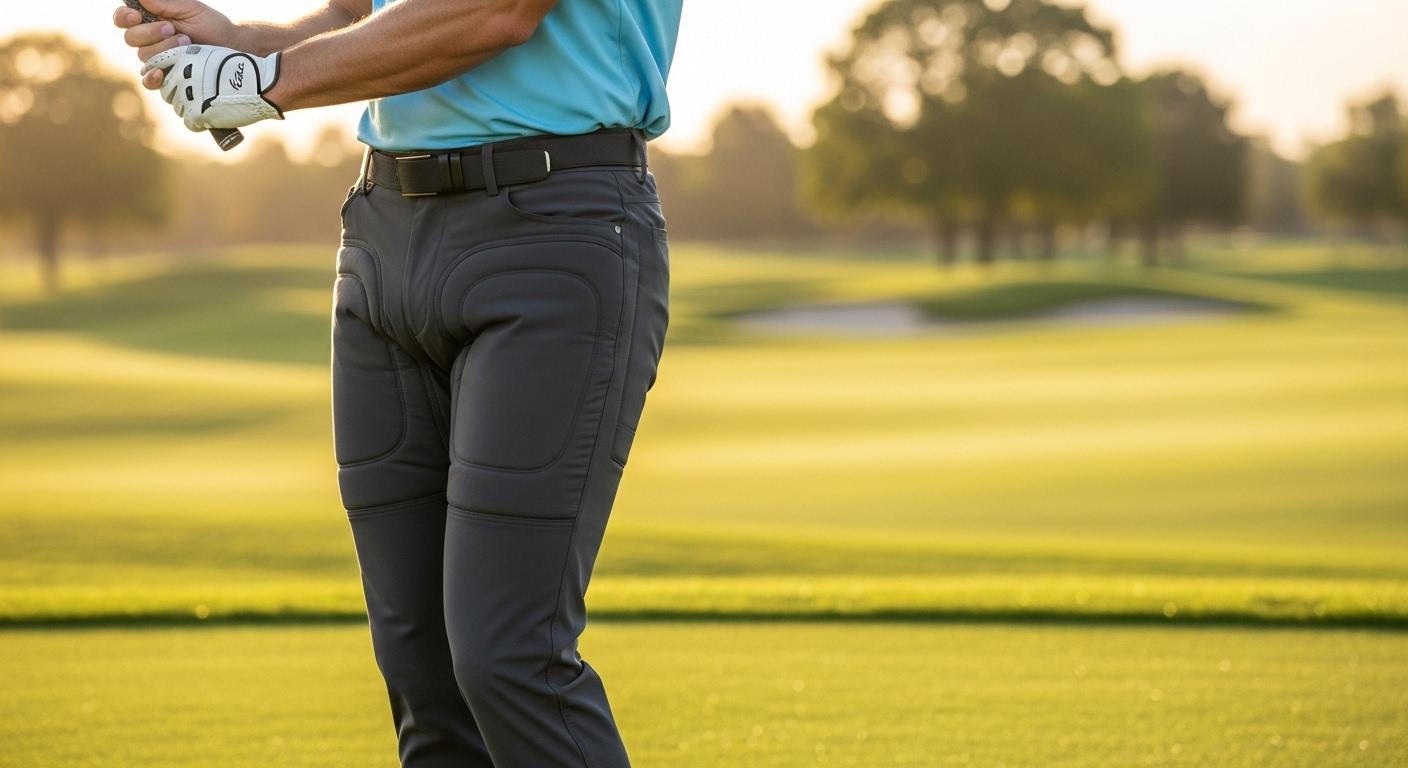 남성골프패딩바지