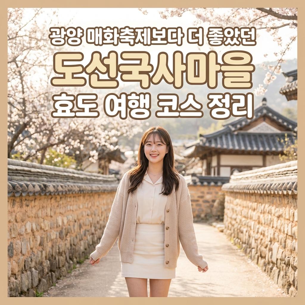 광양 도선국사마을 5060 가족 여행 솔직 후기 장단점 비용 공개