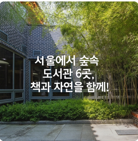 서울 숲속도서관 추천 6선