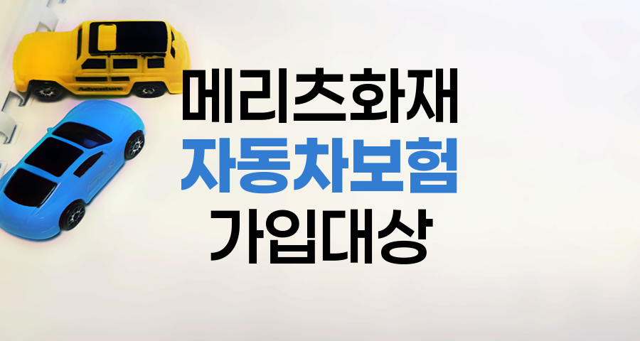 메리츠화재 자동차보험 가입대상 차량 기준