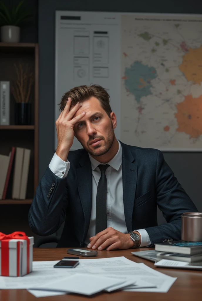 주식시장에 대한 고민에 빠진 남자